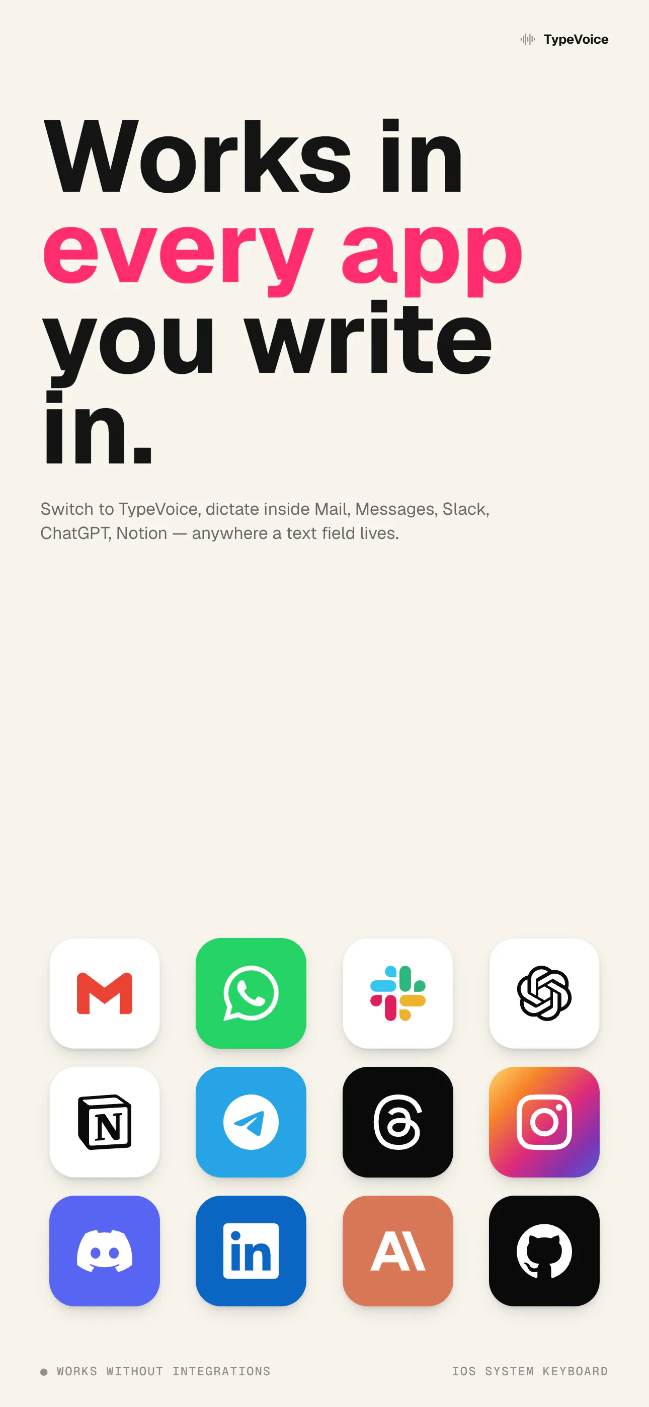 TypeVoice gallery image