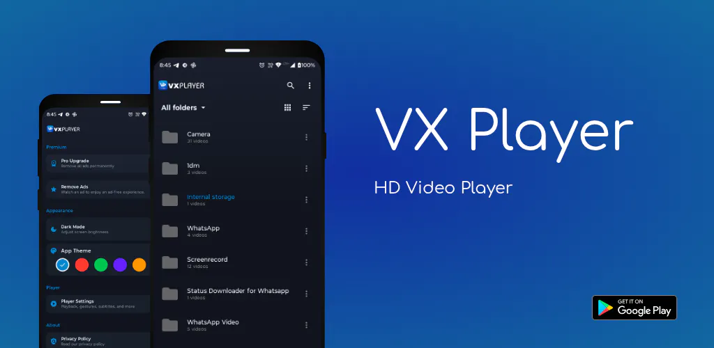 VX Video Player のプロダクトバナー