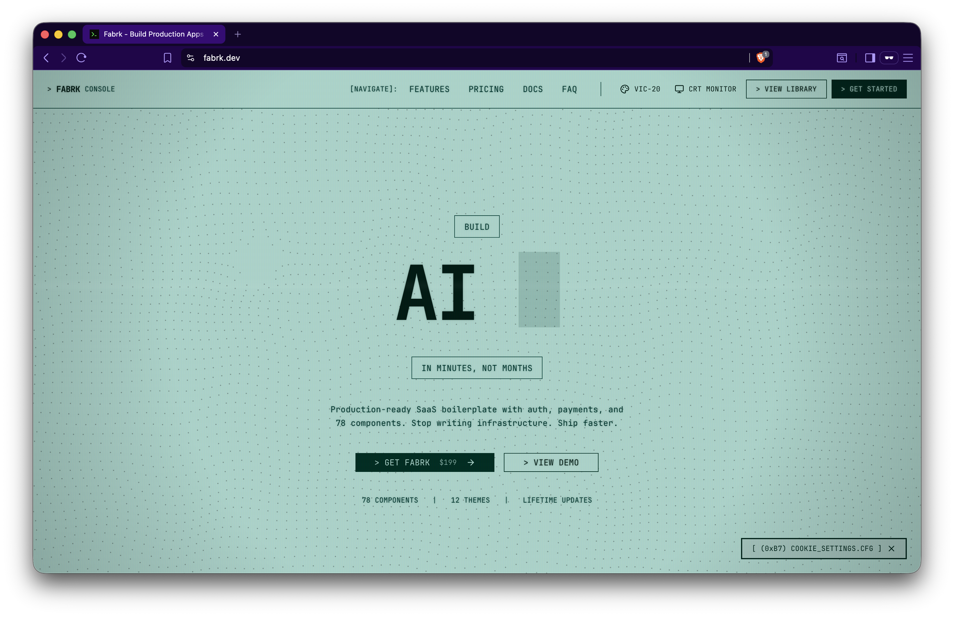 Fabrk - Main product screenshot demonstrating key features and user interface