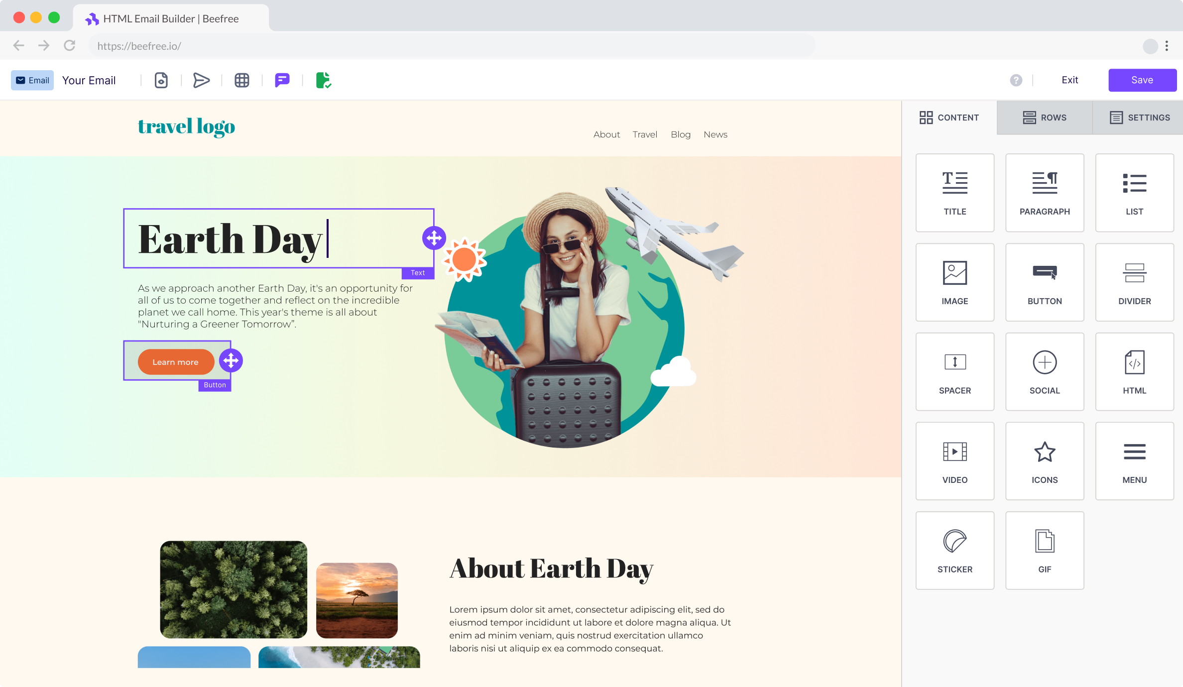 BEE Email Templates for Gmail Image
