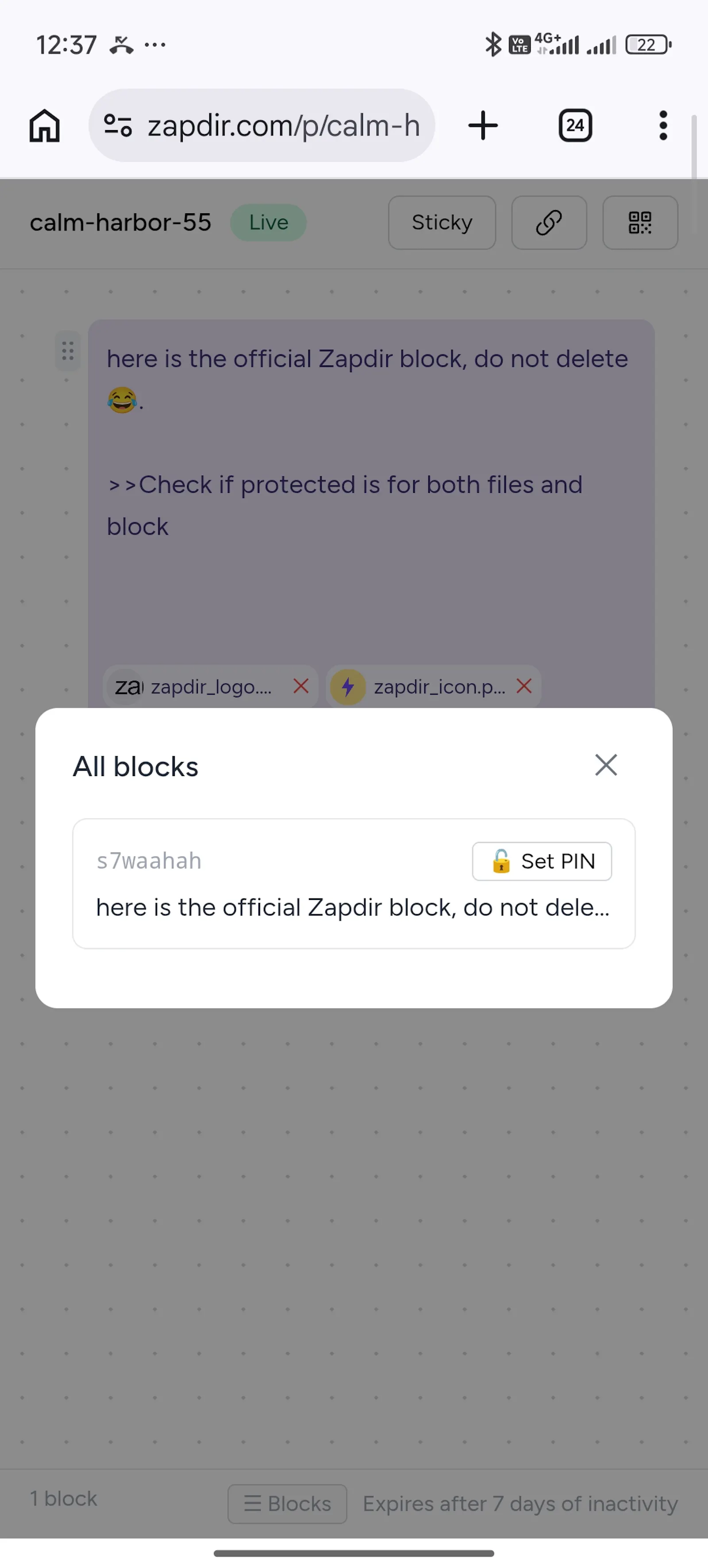 Zapdir screenshot 2