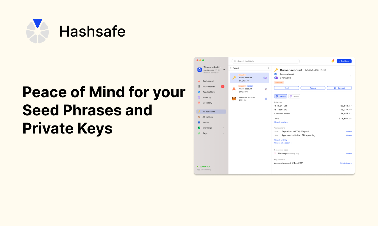 Media Hashsafe - Peti besi yang tidak boleh dipercayai dan boleh diperolehi untuk semua dompet crypto anda 1