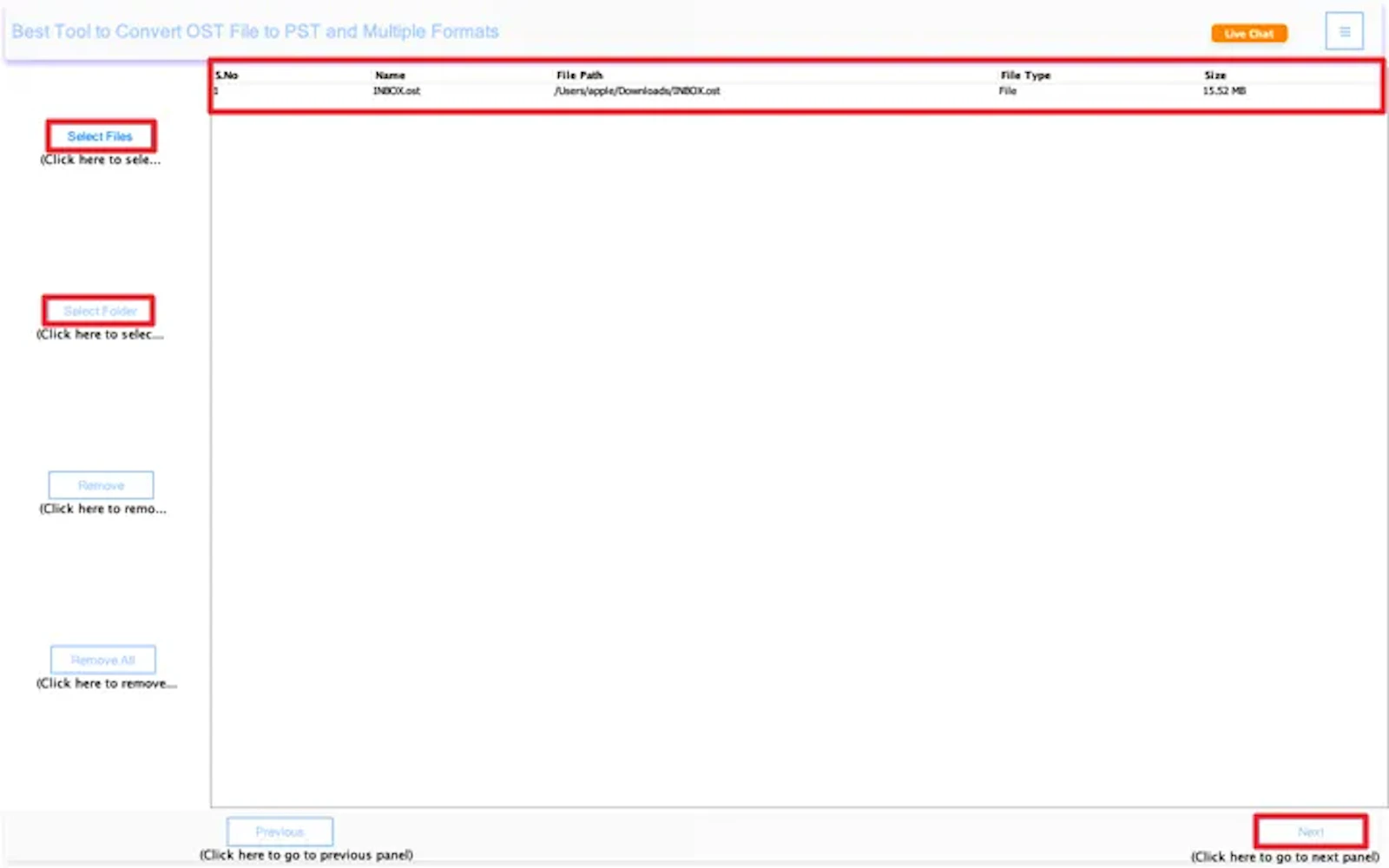 CloudXena OST to PDF Converter screenshot 2
