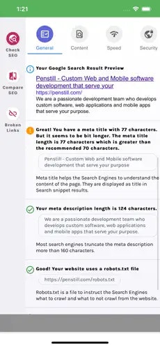 Web sitesi SEO Damin Analizörü media 2