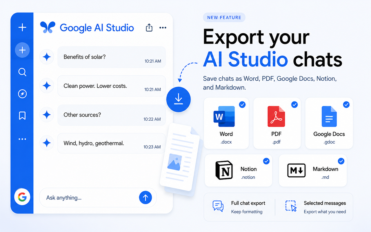 Chat Exporter for AI Studio gallery image