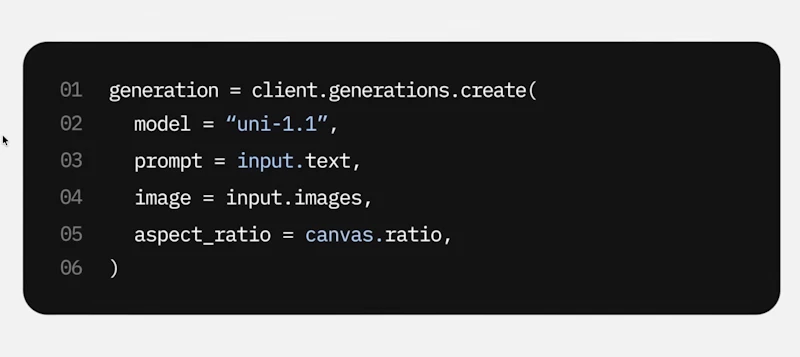 Luma Uni 1.1 API  screenshot 4