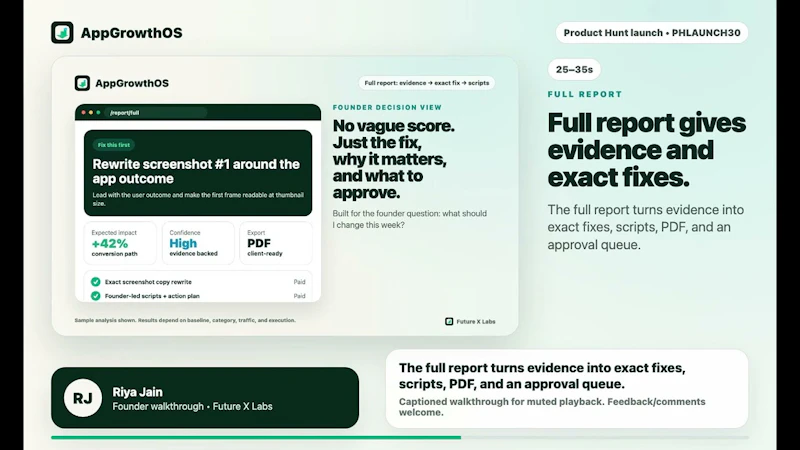 AppGrowthOS screenshot 1 (video preview)