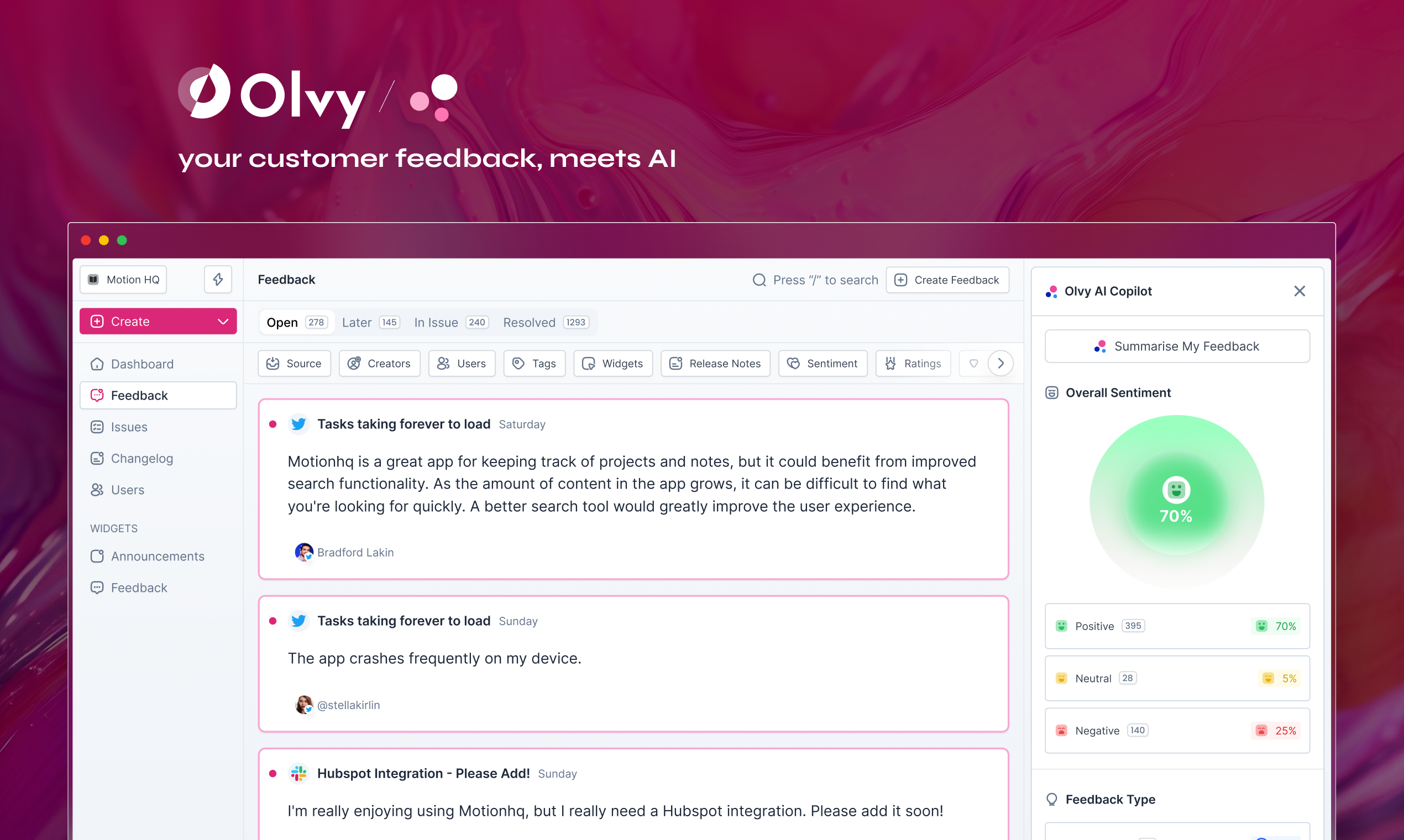 Olvy 2.0 - Проанализировать отзывы пользователей в 10 раз быстрее с ИИ медиа 2