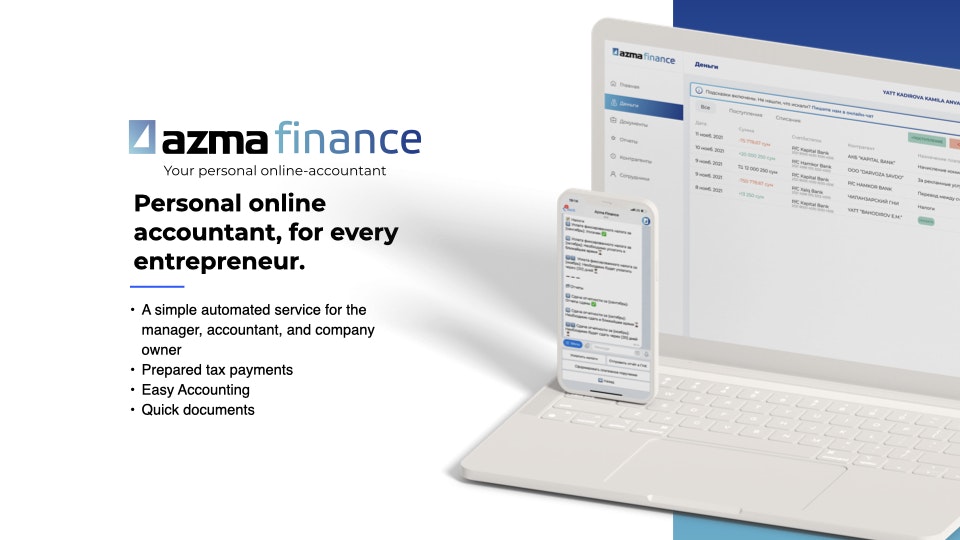 Azma Finance - Онлайн -бухгалтер для малого бизнеса медиа 2