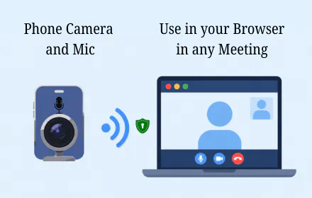Phone Camera as WebCam Chrome Extension gallery image