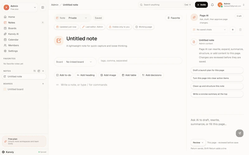 Kanvly screenshot 2