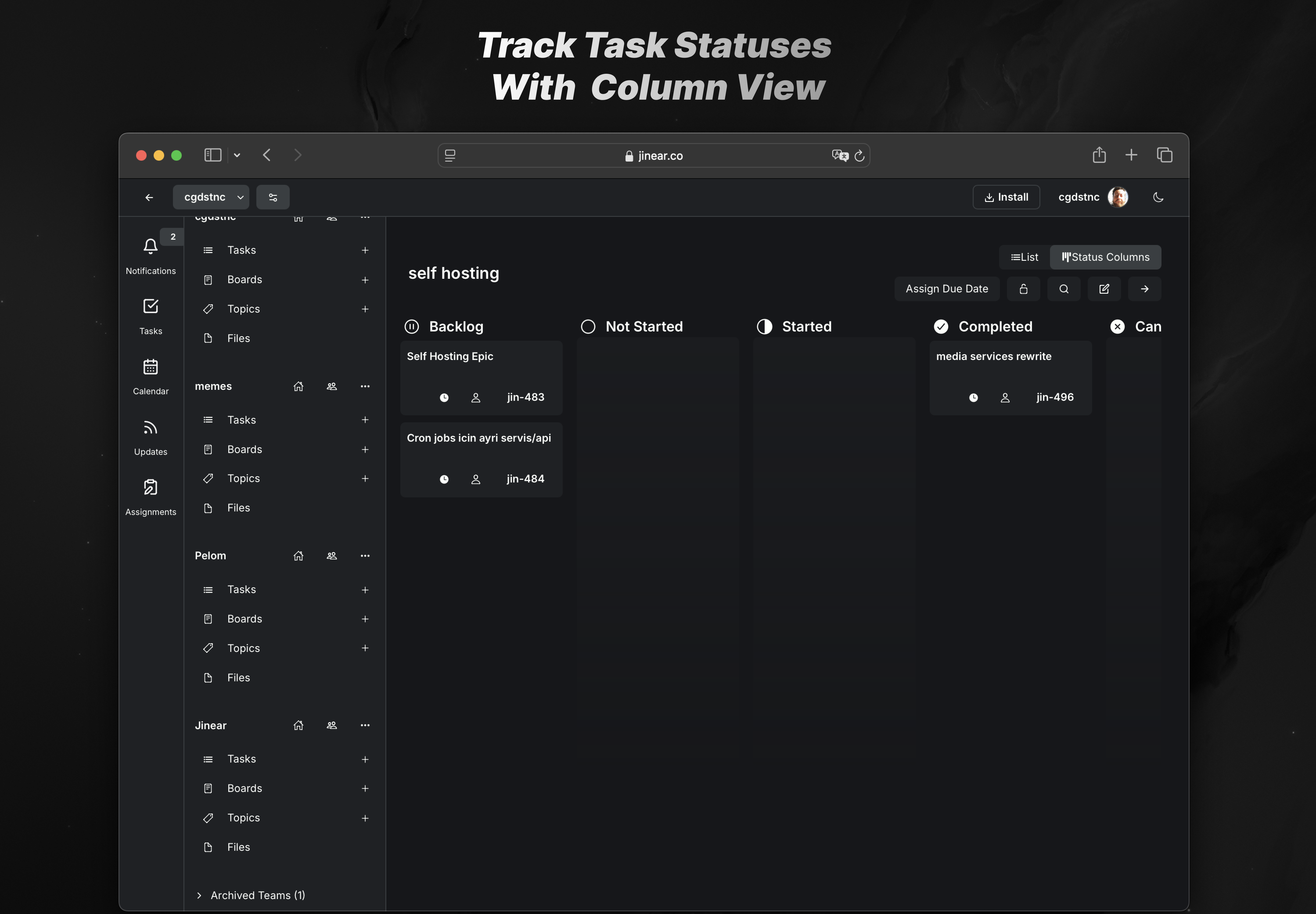 Jinear gallery image