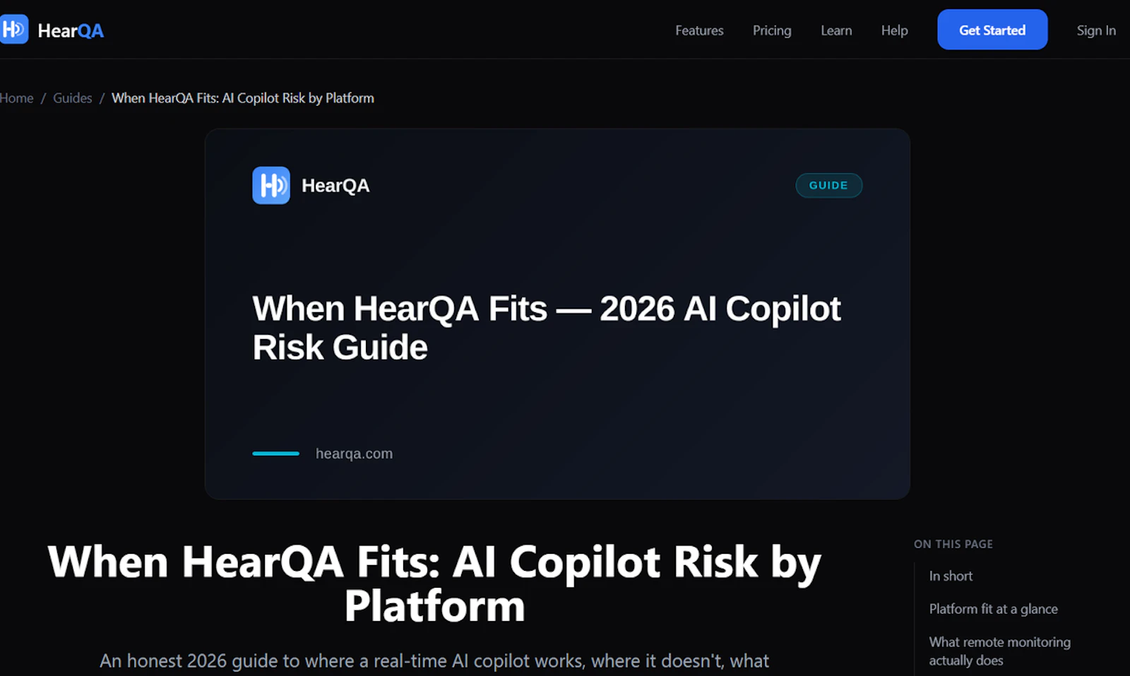 HearQA screenshot 4