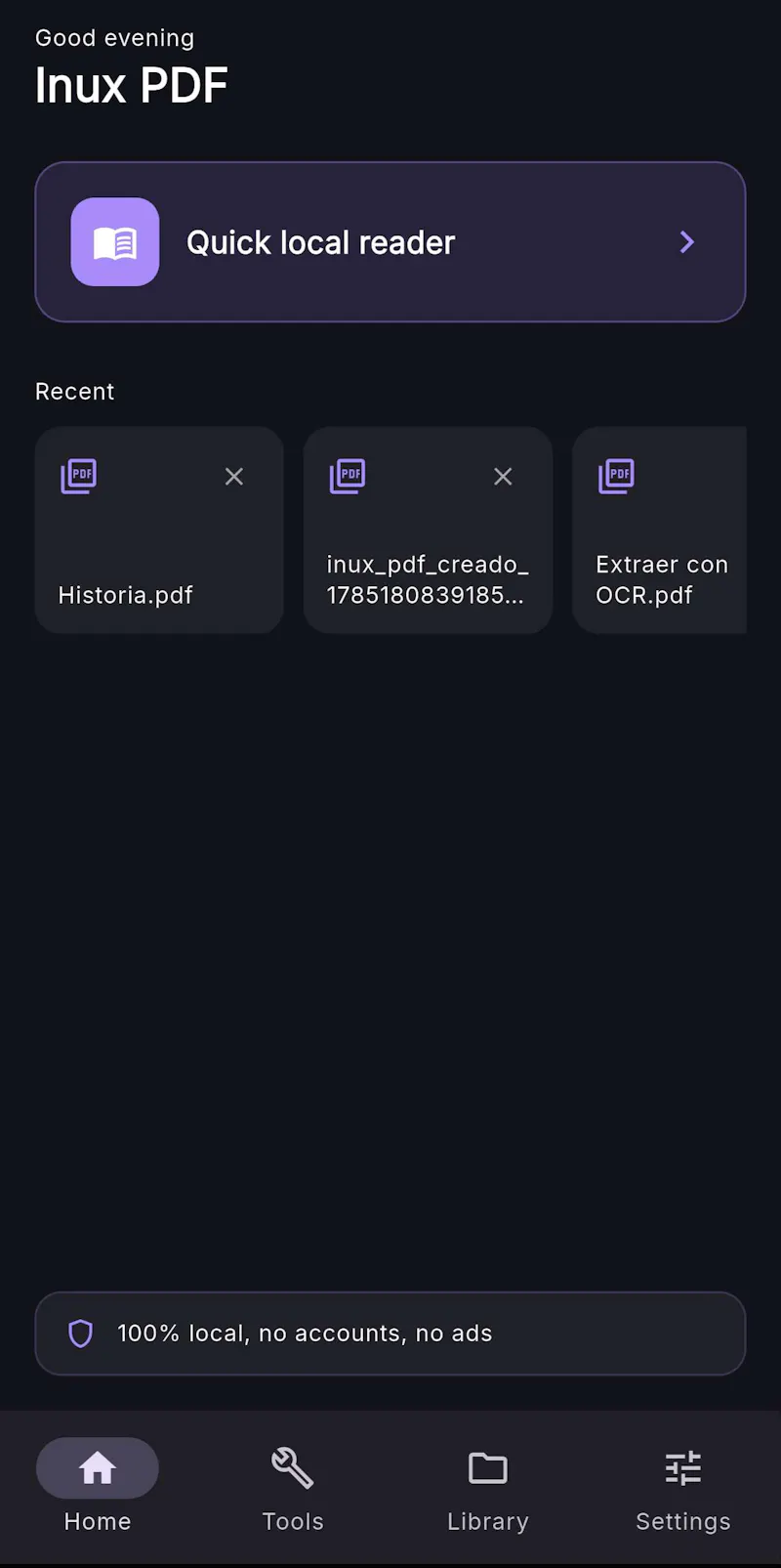 Inux PDF screenshot 3