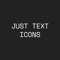 iOS 14 Icons | Minimal Text Icons