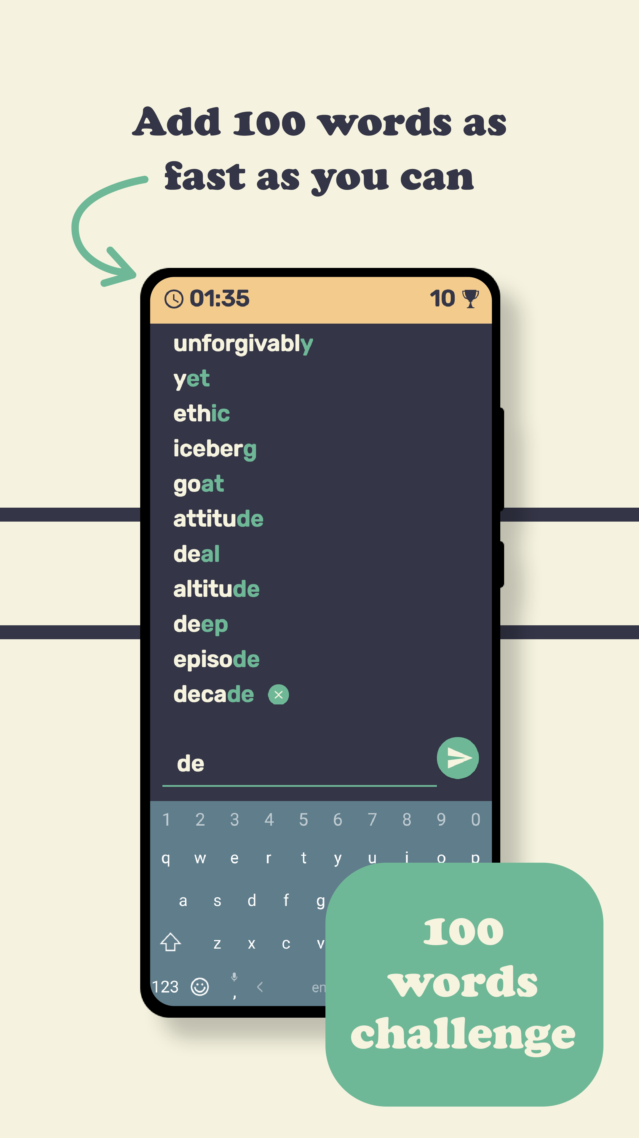Wordchy - Un gioco di reazione a catena di parole media 4