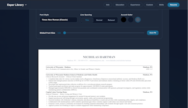 Esper Library: Free BYOAI Resume Engine gallery image