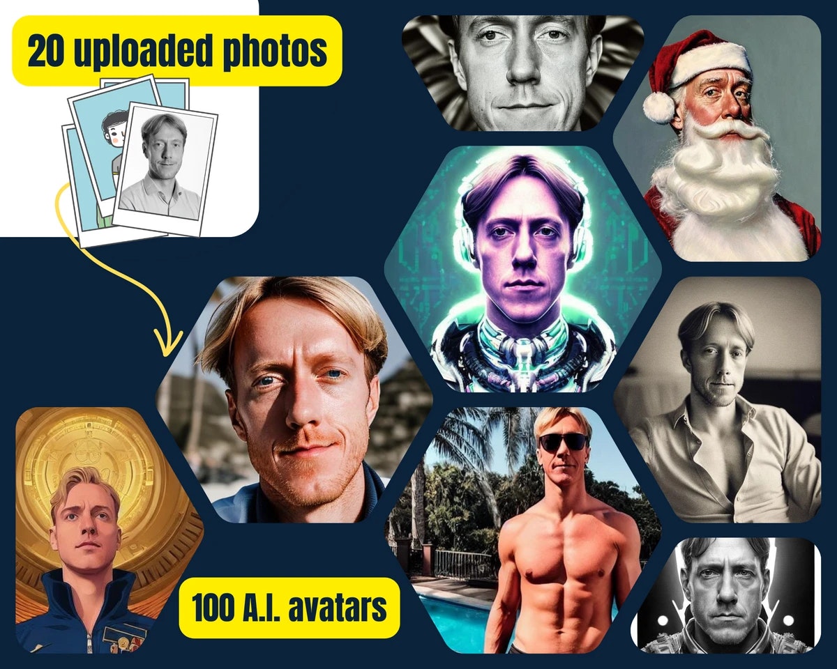Ogni me - Crea avatar generati dall'intelligenza artificiale da immagini media 1