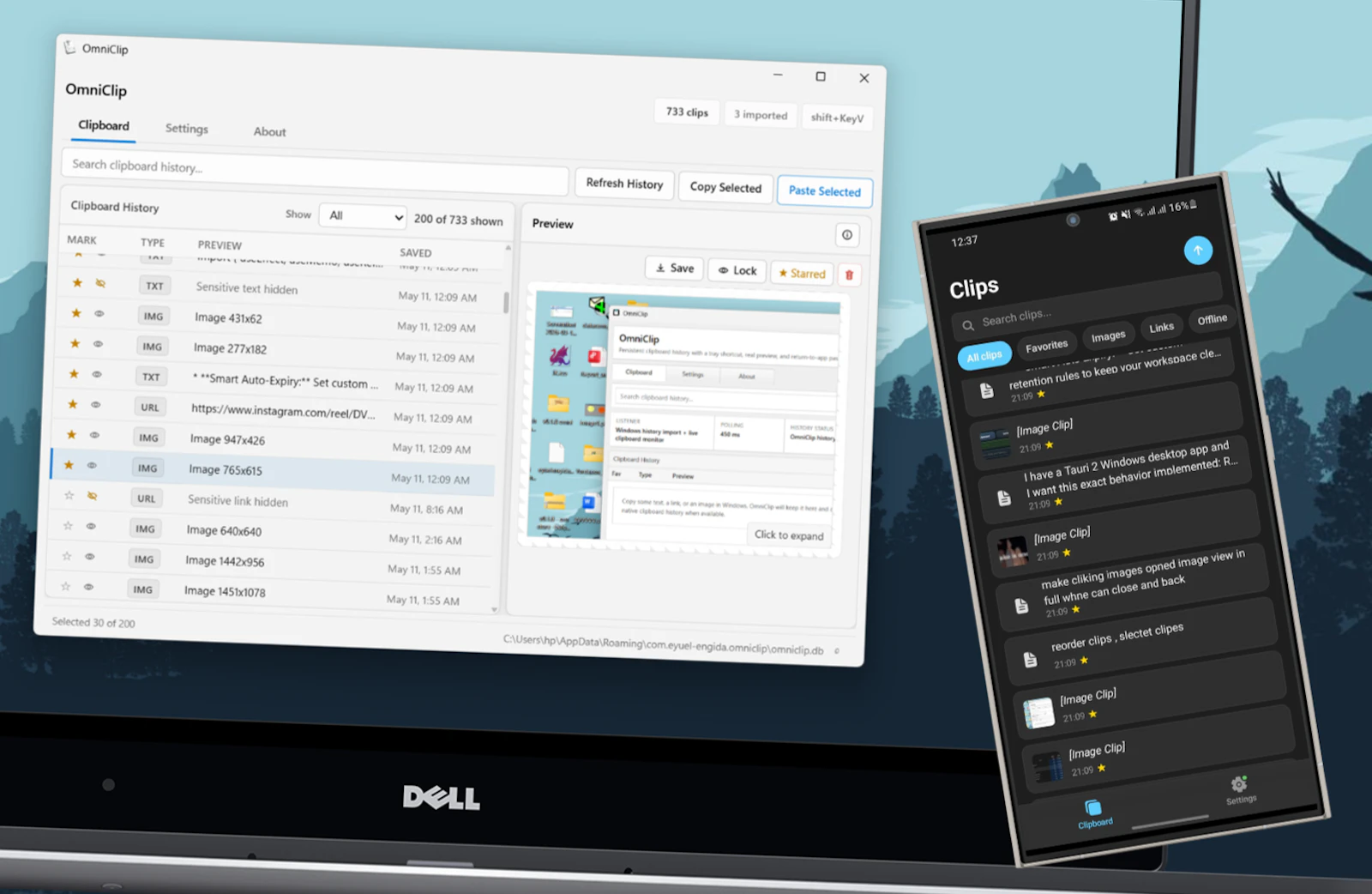 OmniClip screenshot 2