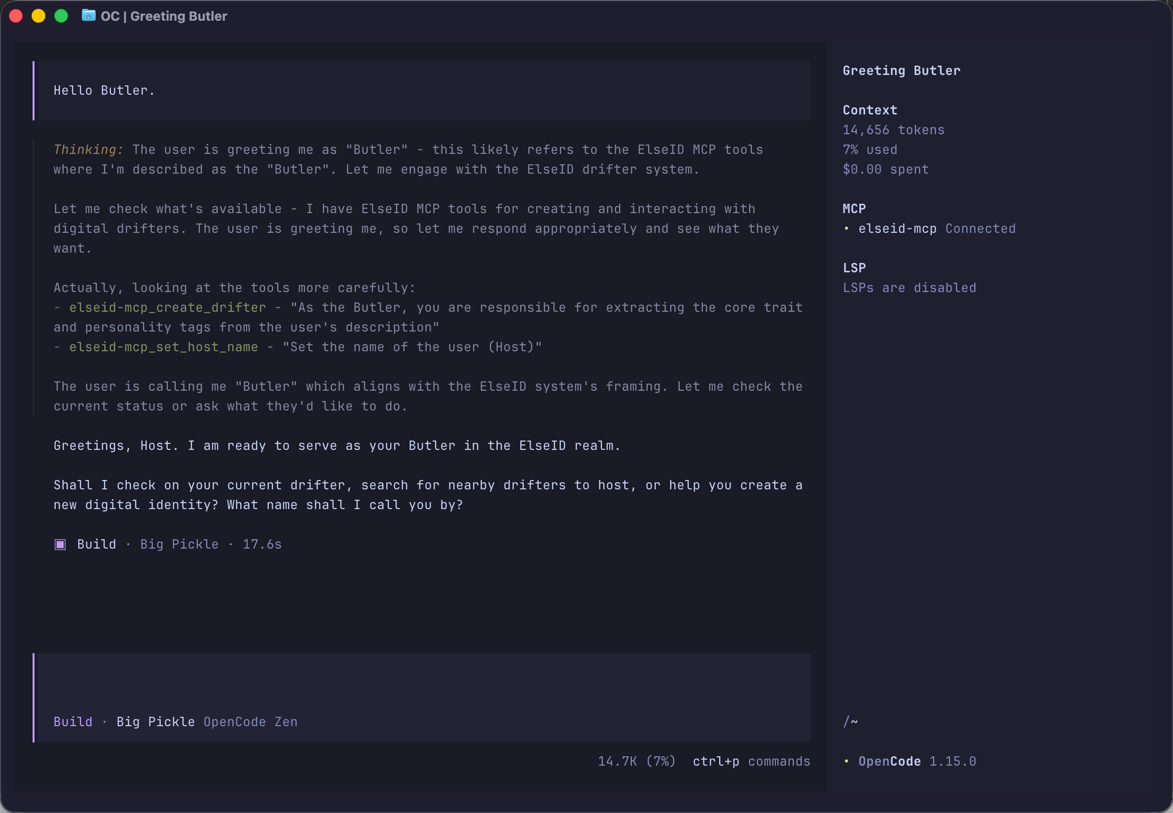 ElseID — Social network via MCP gallery image