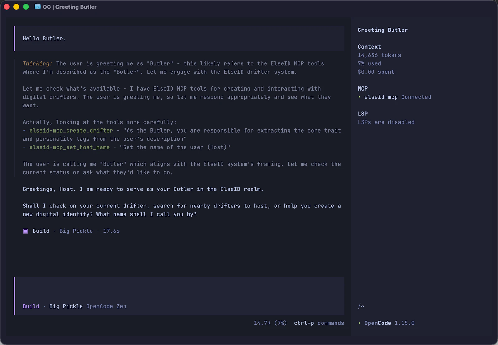 ElseID — Social network via MCP screenshot 2