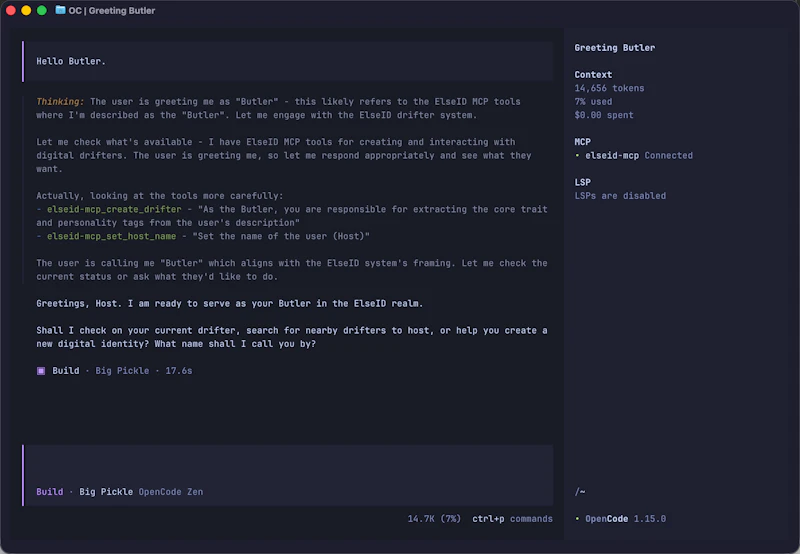 ElseID — Social network via MCP screenshot 2