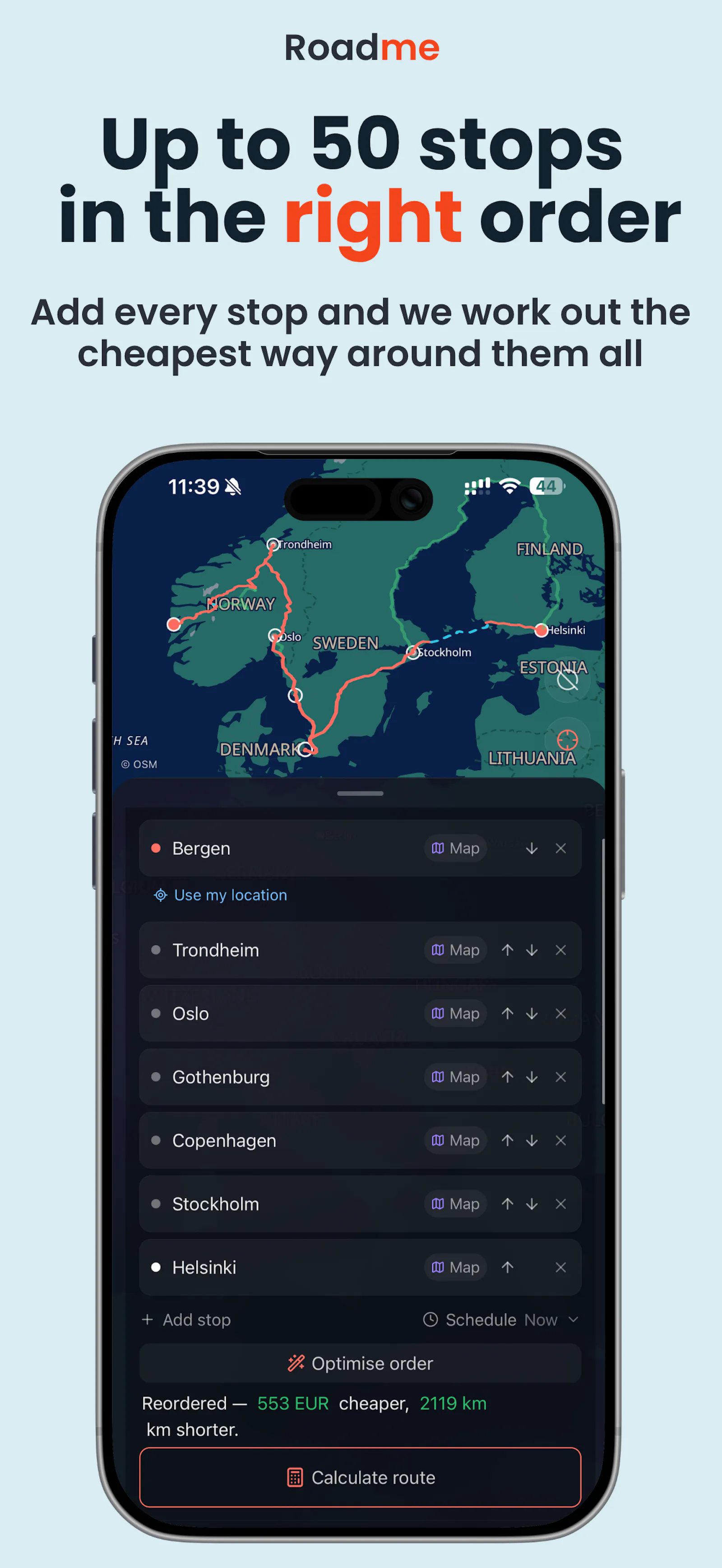 Road.me: Fuel, Toll & Ferry Calculator screenshot 8