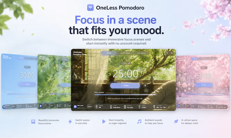 OneLess Pomodoro screenshot 2
