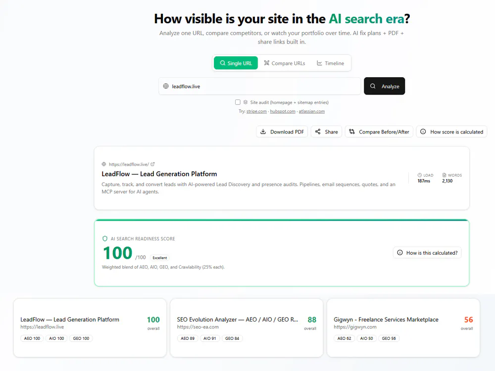SEO Evolution Analyzer gallery image