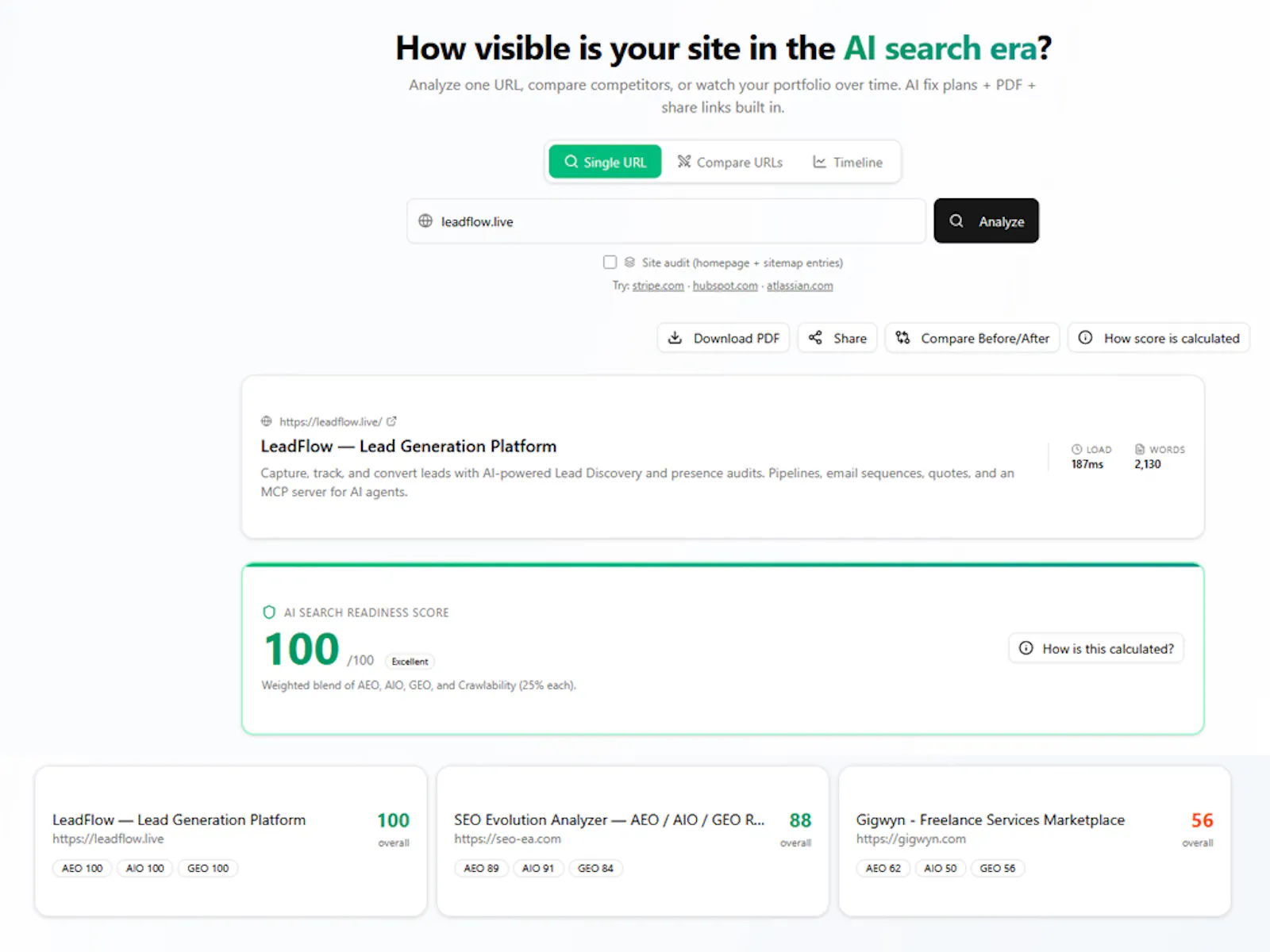 SEO Evolution Analyzer screenshot 3