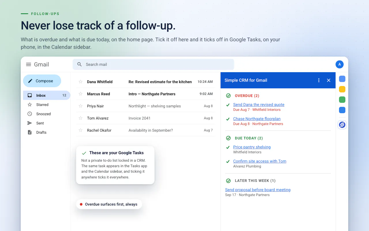 Simple CRM For Gmail™ gallery image