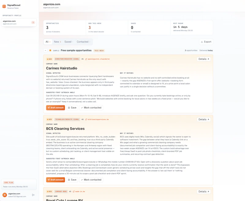 Signalscout screenshot 4