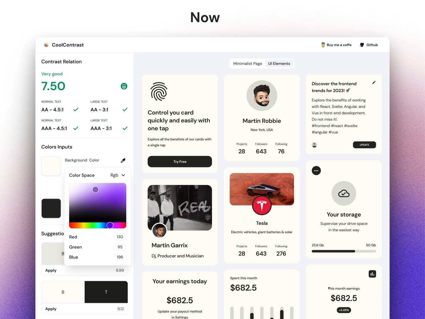 CoolContrast - Ispeziona e presenta in anteprima la migliore combinazione dei tuoi colori. media 2