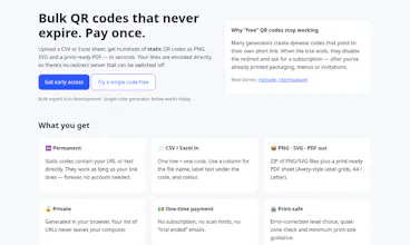 Bulk QR gallery image