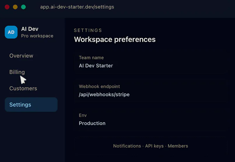 AI Dev Starter screenshot 1