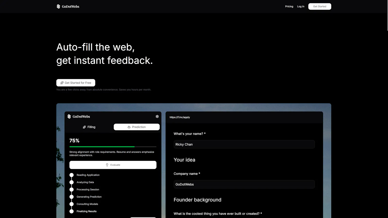 GoDotWebs screenshot 2