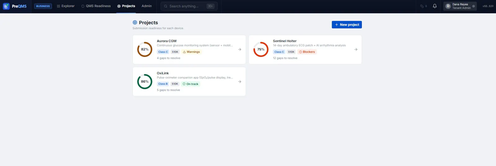 PreQMS screenshot 3