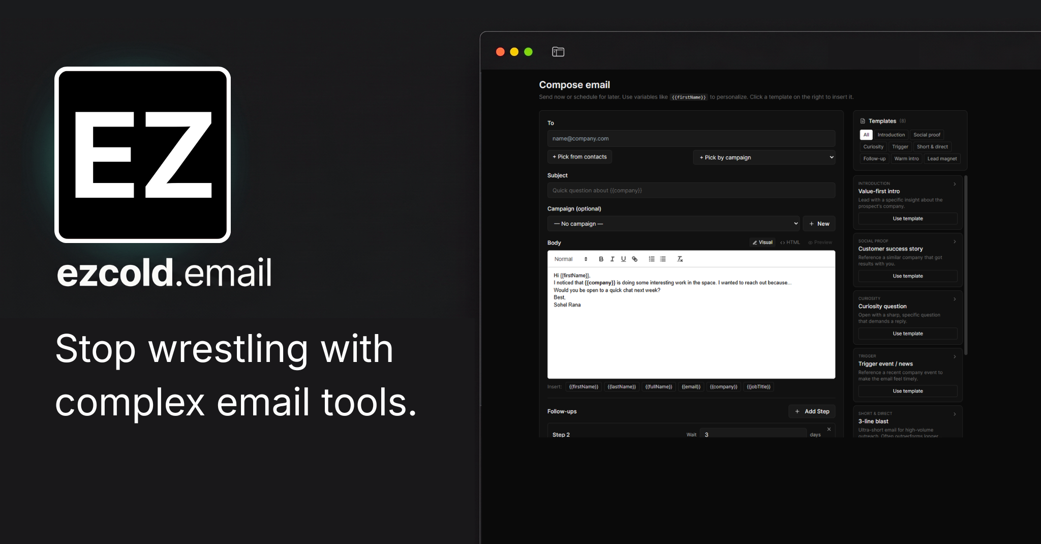 Ezcold.email gallery image