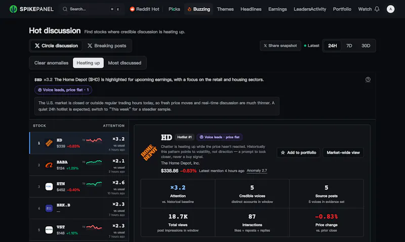 SpikePanel screenshot 1