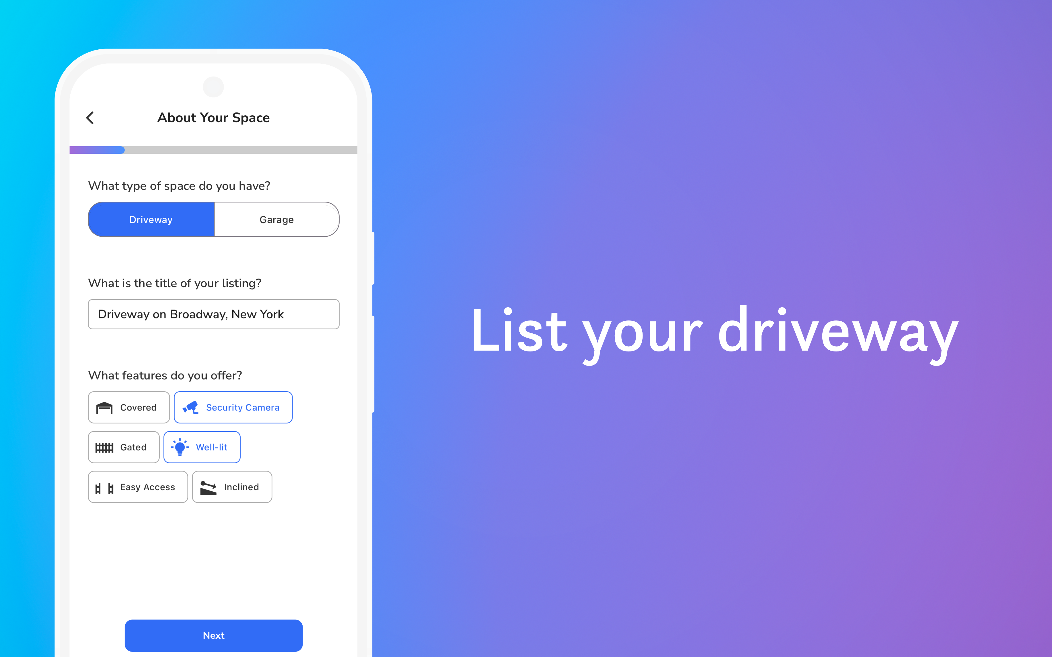 Quarter - Rent or rent out your parking in an instant media 3