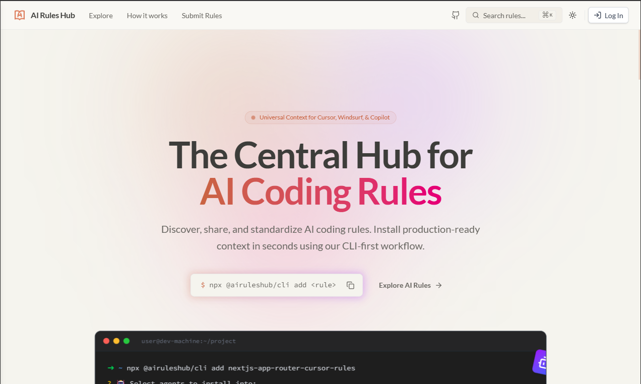 AI Rules Hub gallery image