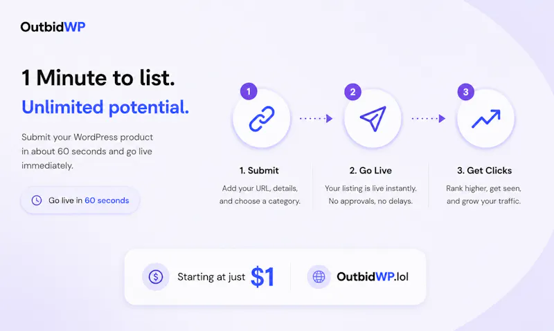 OutbidWP screenshot 4