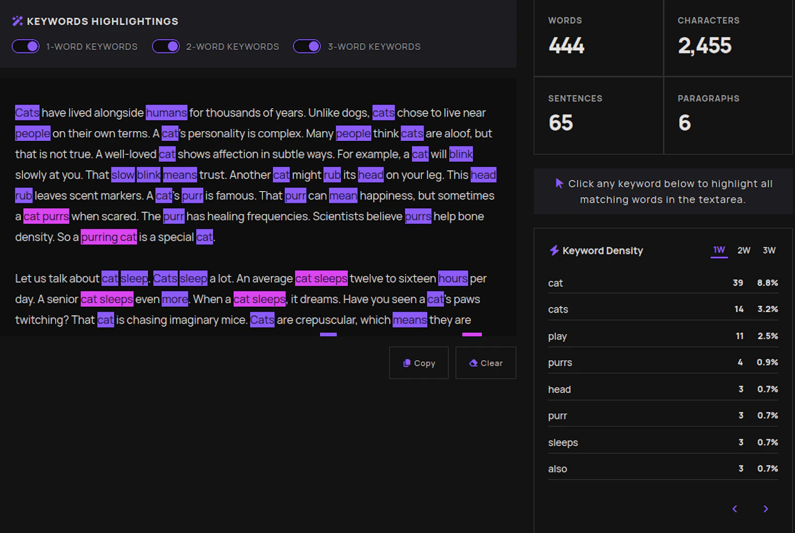 CleanWordCount screenshot 3