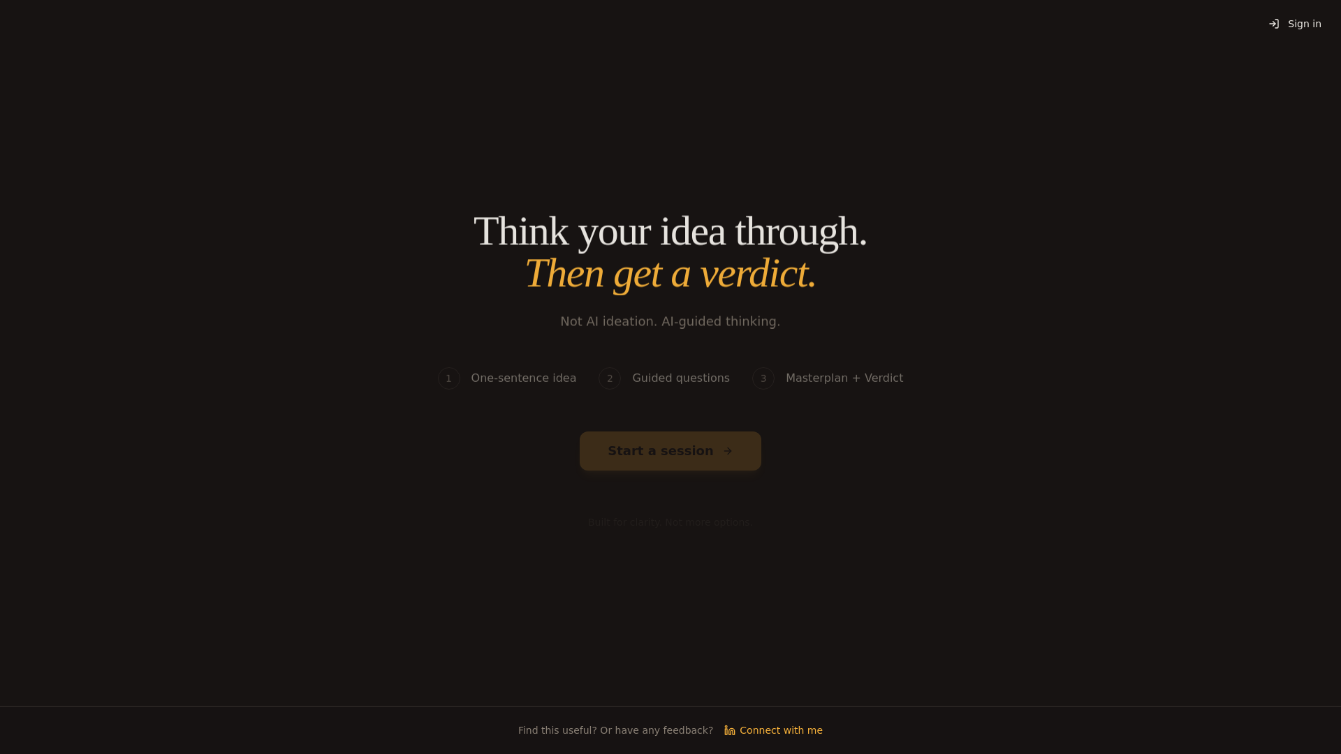 Thinking Partner to Validate Ideas gallery image