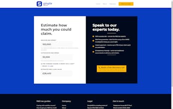 Simple R&D Tax Calculator (HMRC/UK) gallery image