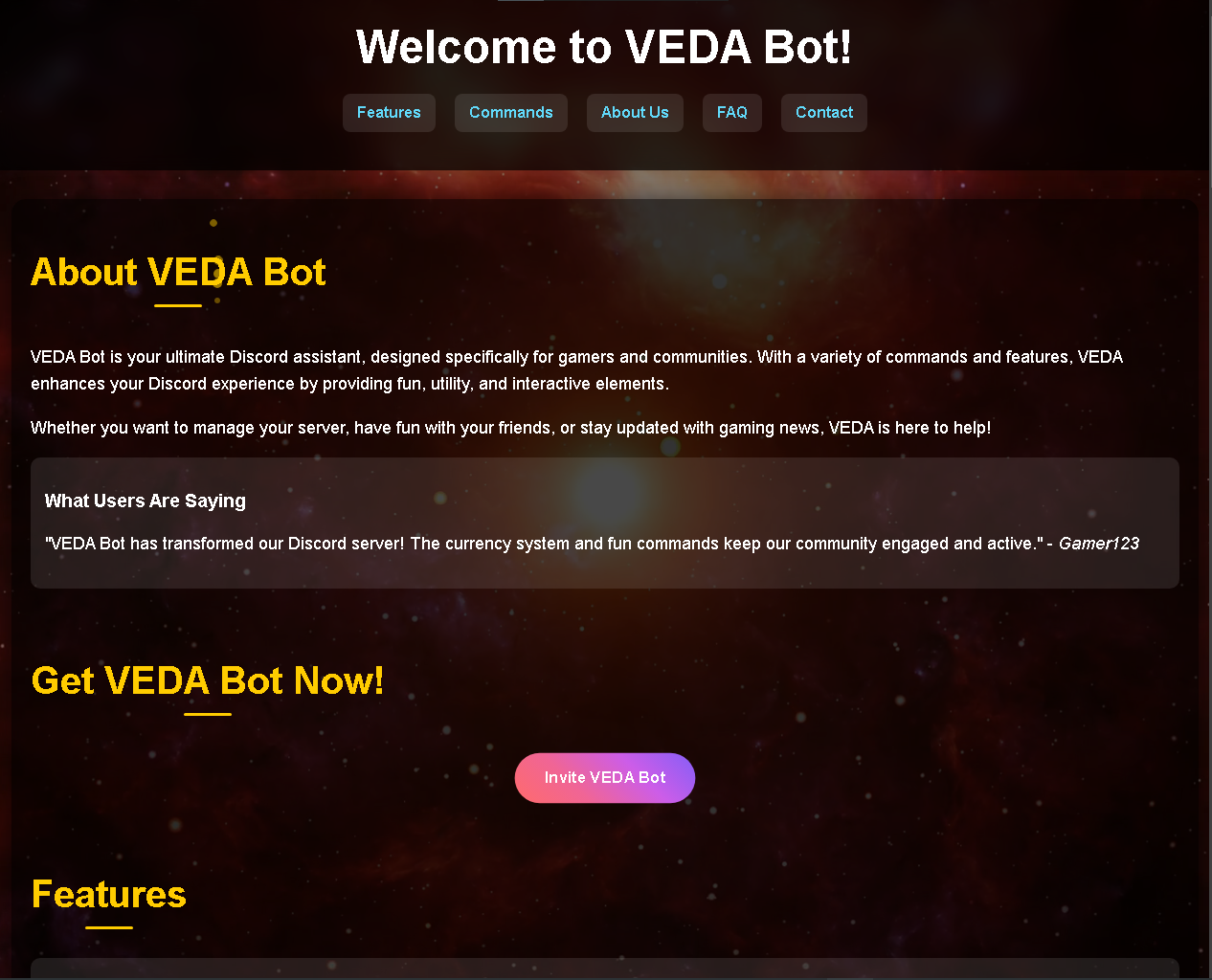 VEDA Bot - Meet VEDA: Your Ultimate Discord Companion! media 2