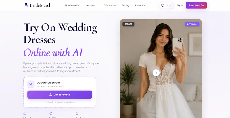 BrideMatch - Virtual Wedding Dress TryOn screenshot 2