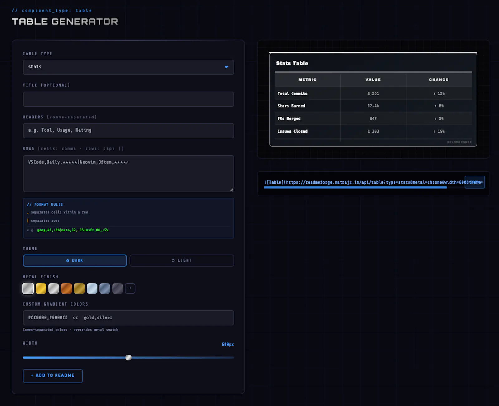 ReadmeForge screenshot 4