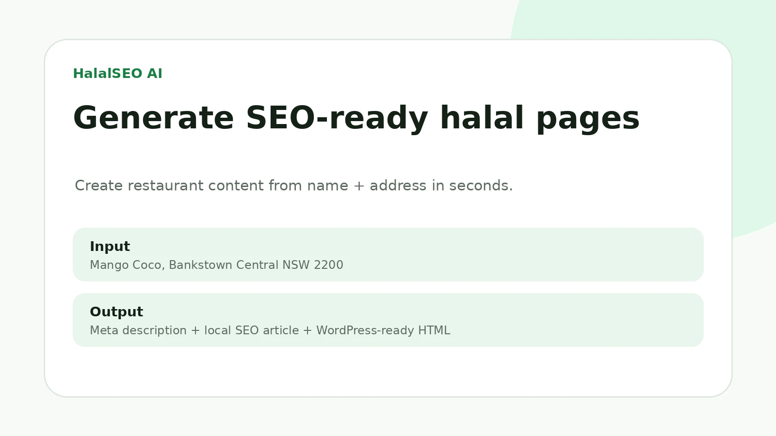 HalalSEO AI screenshot 1