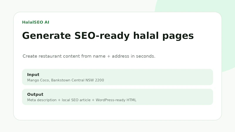 HalalSEO AI screenshot 1